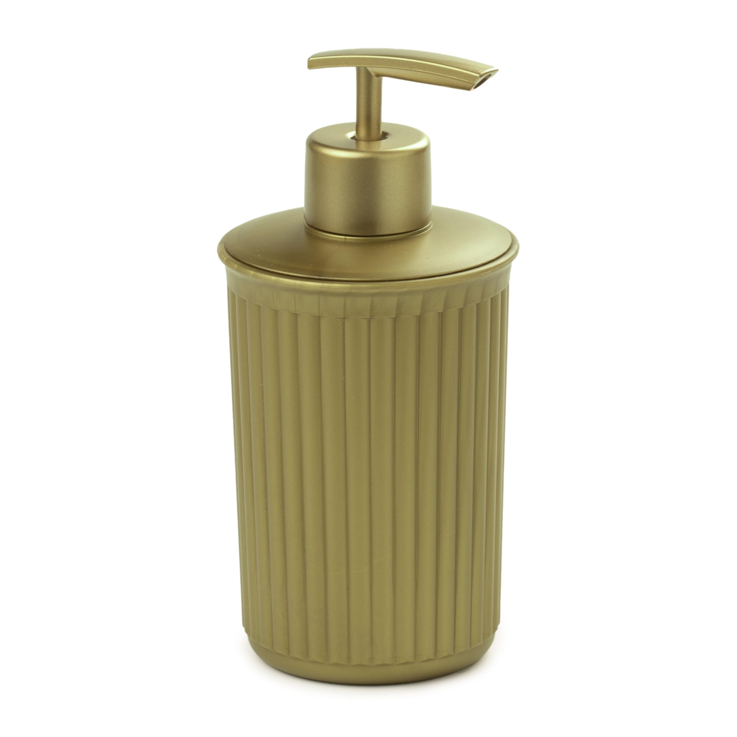 TATAY Soap Dispenser gold | Recycled Plastic | Leak-Proof Pump Dispenser | Easy to Clean & Refill | Durable & Eco-Friendly | Modern Bathroom Soap Dispenser Set | Made in Spain – BaoBab Collection