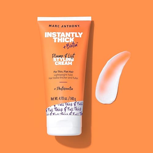Miniatura 4 de Marc Anthony Crema para el cabello de peinado, crema para el cabello con biotina y vitamina E espesante al instante, sujeción ligera para un