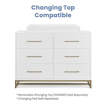 FNTC DCC 22-23　157 Jade 6 Drawer Dresser with Interlocking Drawers | Delta Children