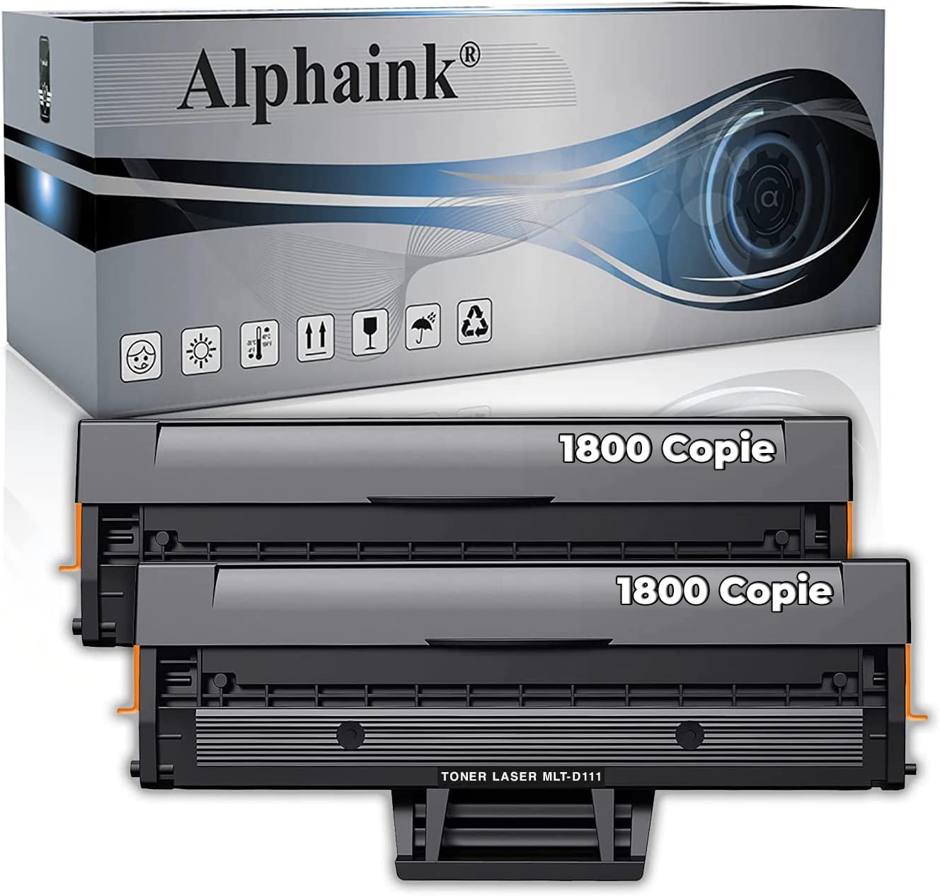 Alphaink AI-KIT2-MLT-D111L Toner Kit 2 x 1800 Pages Compatible with Samsung Xpress 2022 2026 2022W 2070 2020 2070F 2070FW 2070W