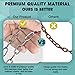 2 Pcs 10 Feet SUS304 Stainless Steel Chain, Hanging Chain Link Light Duty Chain, Heavy Duty Hanging Chain for Home Outdoor Camping