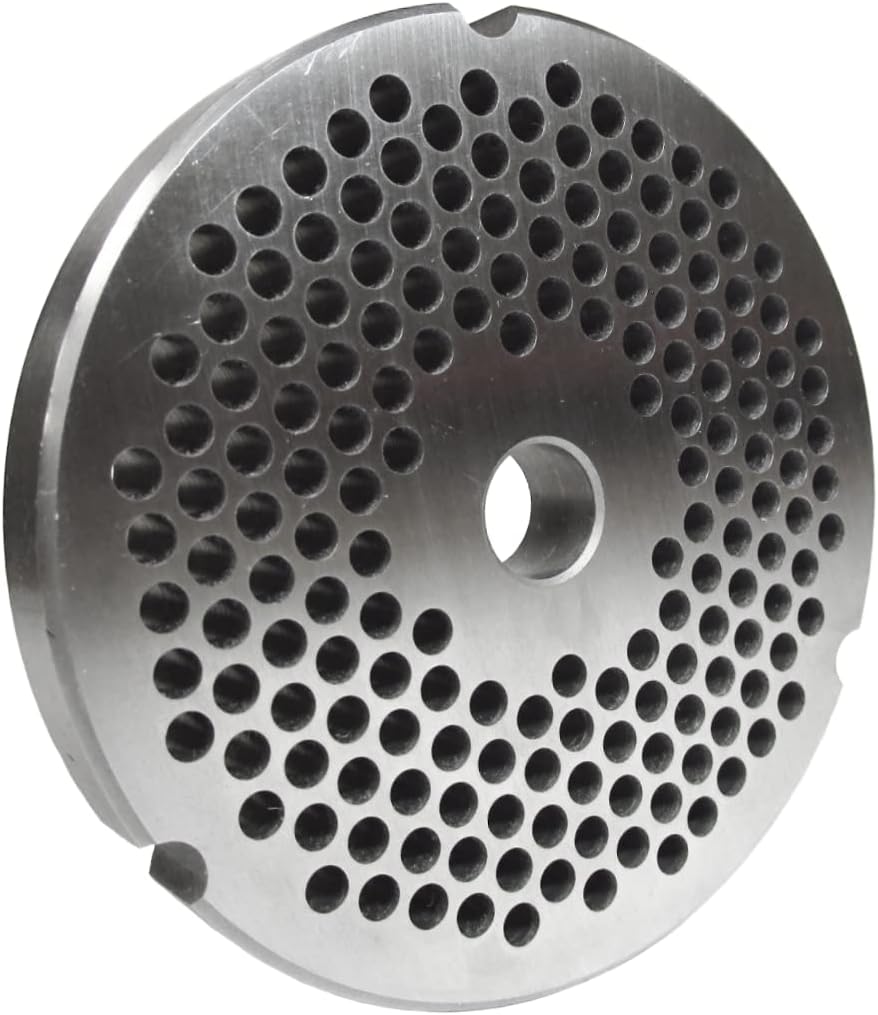 Grinder Plate for #32 Grinders with 3/16" Hole, Reversible, Ideal for Medium Grinds, Sausages, Hamburger, etc
