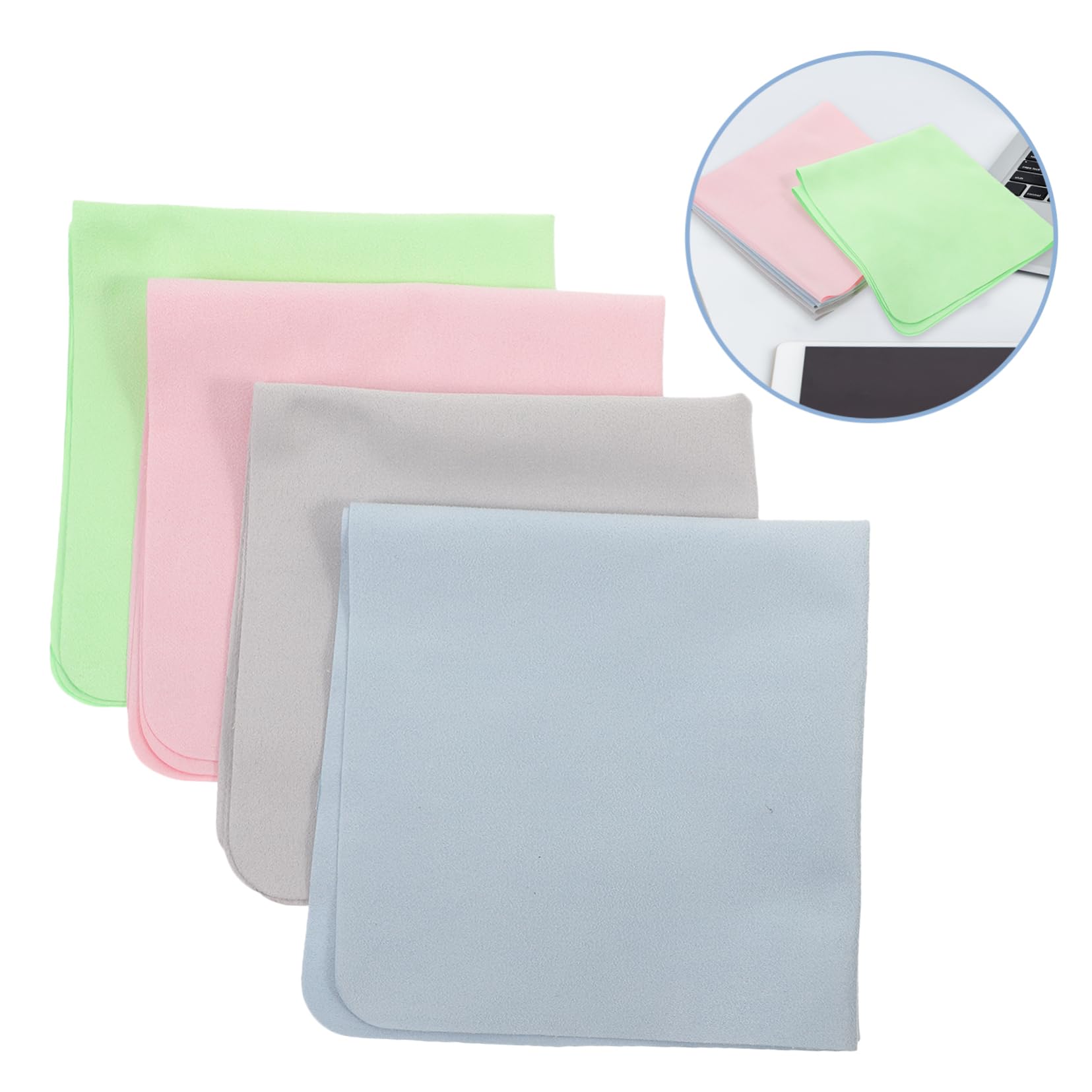 Healvian 20piezas Paños De Limpieza De Microfibra Para Gafas y Pantallas Suaves y Eficientes
