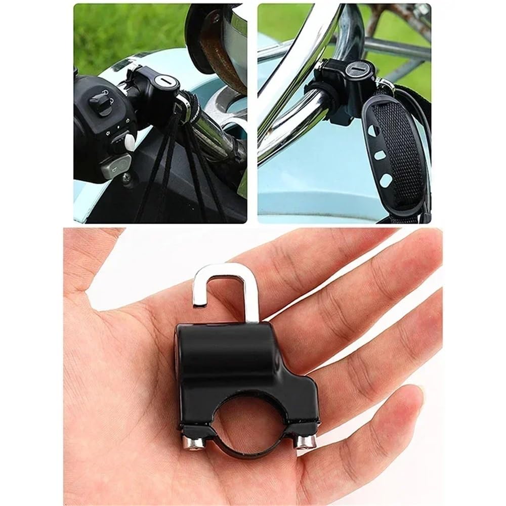 Candado antirrobo for Casco de Motocicleta, Universal, Metal, 22 mm a 26, con Llave