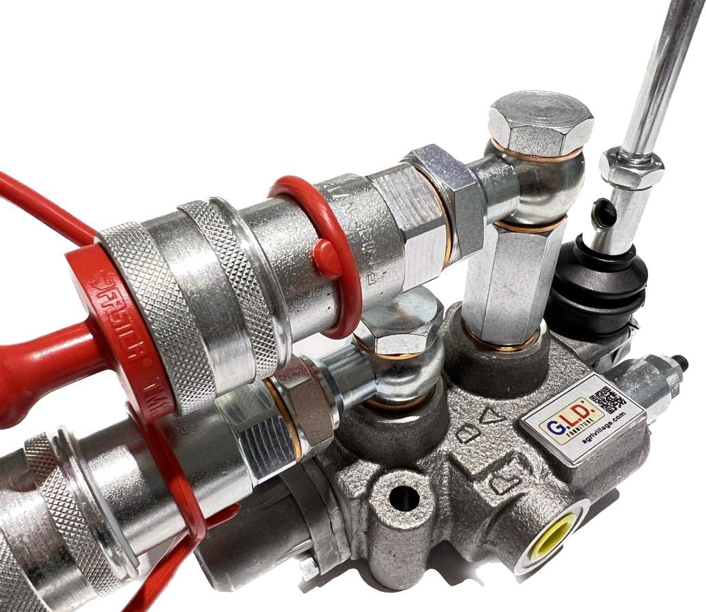 Distributore oleodinamico doppio effetto a 1 leva 3/8" 40 Litri 180 bar completo di innesti rapidi