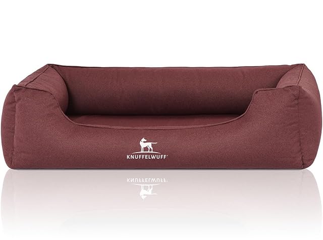 Foto 2 de 4 de Knuffelwuff Cama ortopédica Impermeable para Perros León de Terciopelo con Personaje Tejido a Mano XXL 120 x…