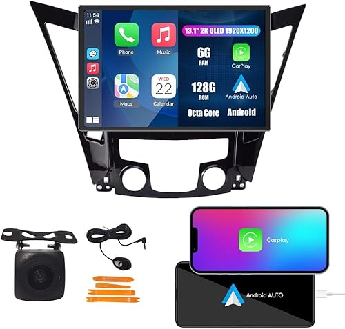 Miniatura 47 de Android 10 Autoradio coche navegación estéreo reproductor multimedia GPS Radio 2.5D pantalla táctil paraHyundai Sonata 2010-2014 10.33"-Octa