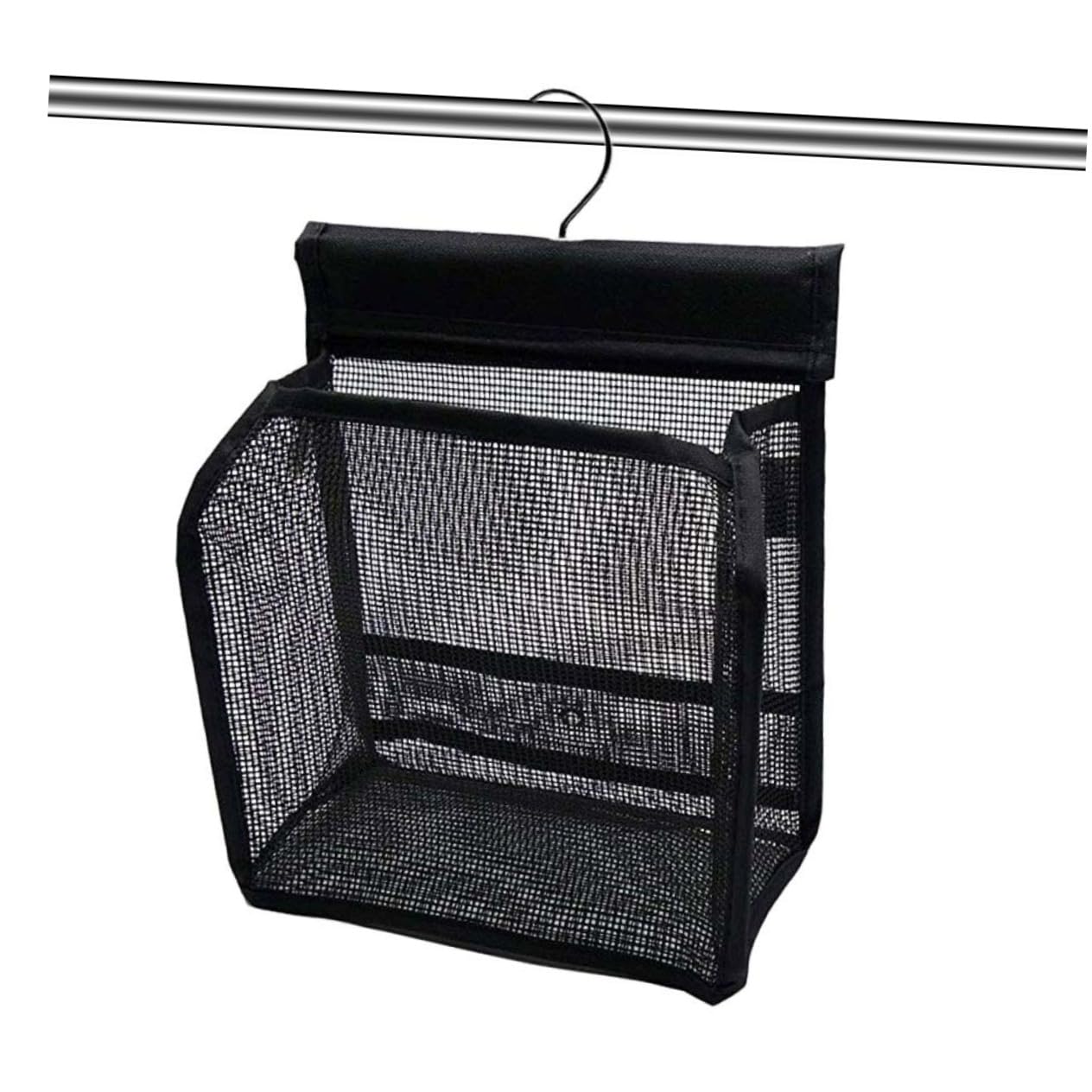ULTECHNOVO Cestino Doccia Portaoggetti in Pvc Nero 3 Pezzi per Bagno