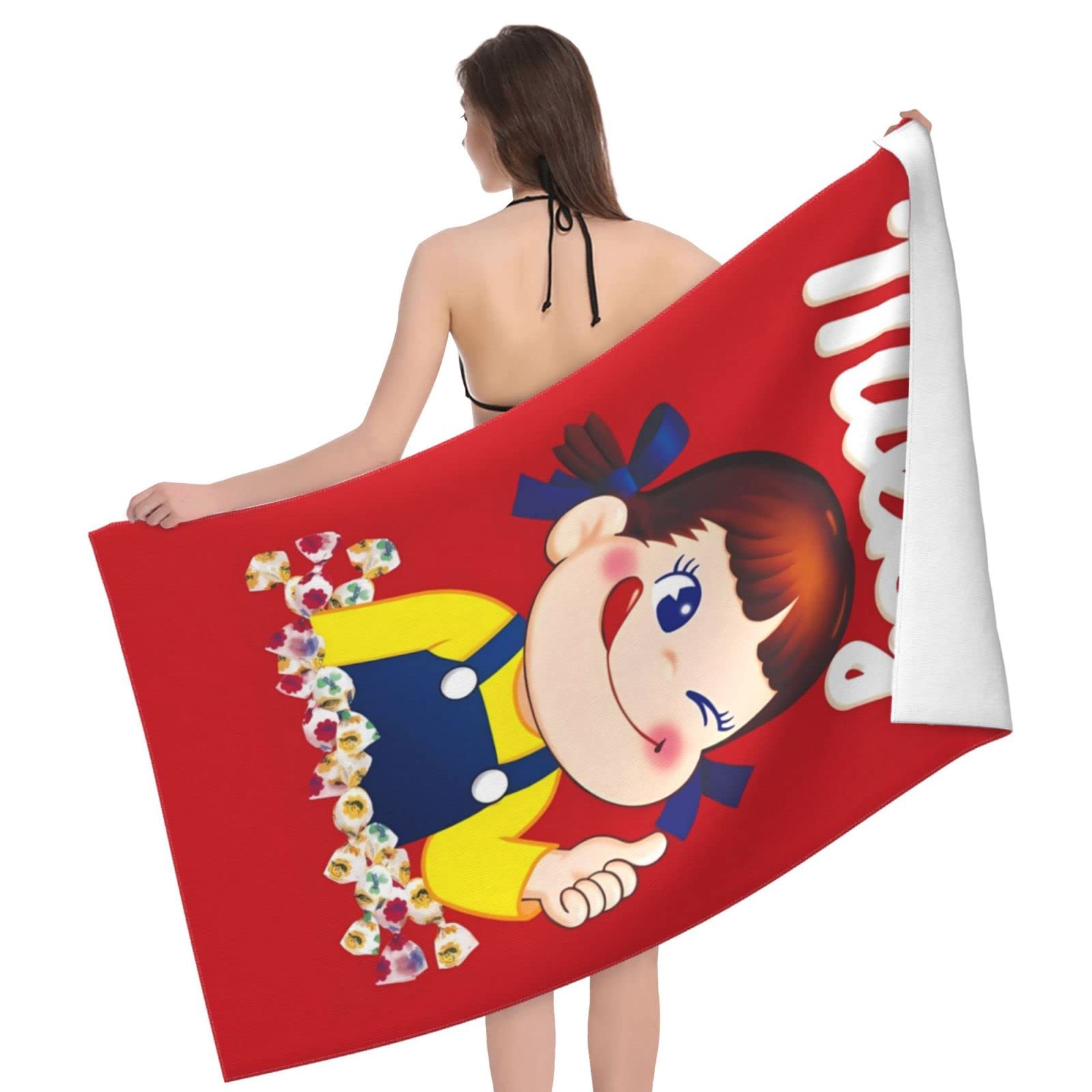 Amazon｜ペコちゃん バスタオル タオル 耐久性 吸水速乾 大判 ふわふわ