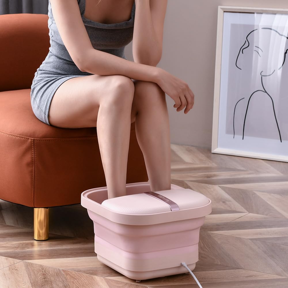 Amazon | Carbagjoy 折り畳め フットバス 足湯 保温 浴剤可 高温自動