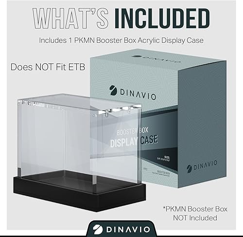 Miniatura 2 de PKMN - Caja de refuerzo de acrílico para exhibir  Funda protectora de caja de refuerzo  0.315 in + 0.197 in de acrílico 0.197 x 0.118 in  Compatible