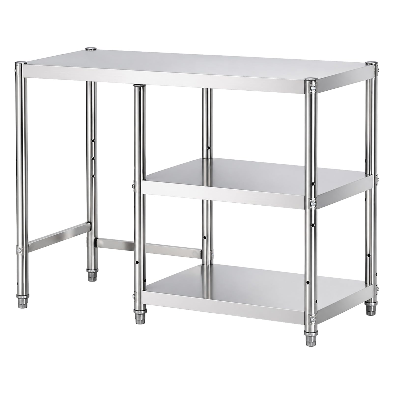 GreenWhim Stainless Steel Storage Rack, Multi-Tier Kitchen Organizer Shelf