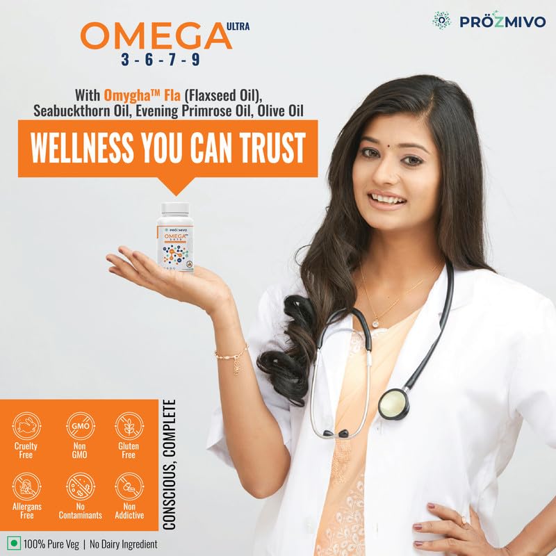 Prizemivo Omega Ultra 3-6-7-9 (Omogha ™, Flaxy's extracts, C Bakthorn, Evening Primaroage and Olive) | Plant based - Vegetarian (no fish oil use). Women and men | 1 per day serving. 60 capsules Prizemivo Omega Ultra 3-6-7-9 (Omogha ™, Flaxy's extracts, C Bakthorn, Evening Primaroage and Olive) | Plant based - Vegetarian (no fish oil use). Women and men | 1 per day serving. 60 capsules