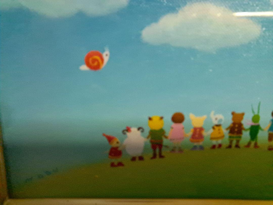 ノブサチお空をみあげて絵画