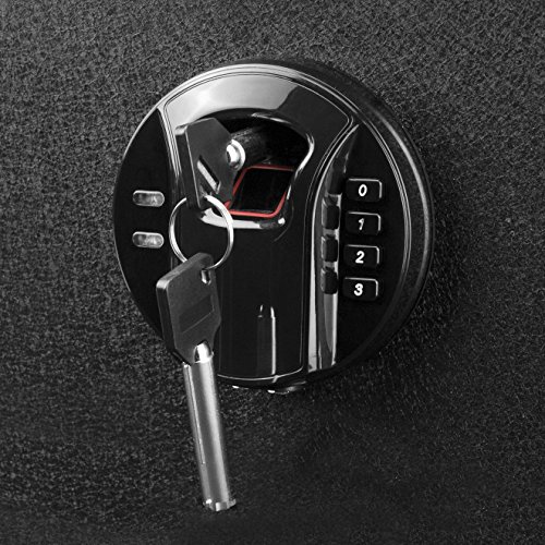 BARSKA AX12476 Quick Access Keypad Biometric Fingerprint Security Safe Box 0.46 Cubic Ft - Thumbnail 3