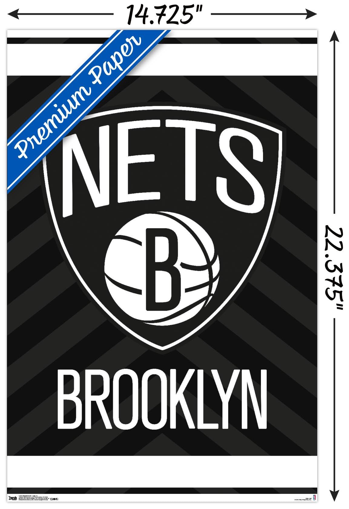 Amazon.co.jp: Trends International NBA ブルックリン・ネッツ - ロゴ