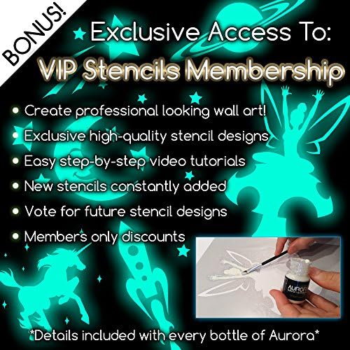 Glow in The Dark Paint, Aquaris 0.68 fl oz (20ml), Bright Aqua Colour (Light Blue/Turquoise) by SpaceBeams