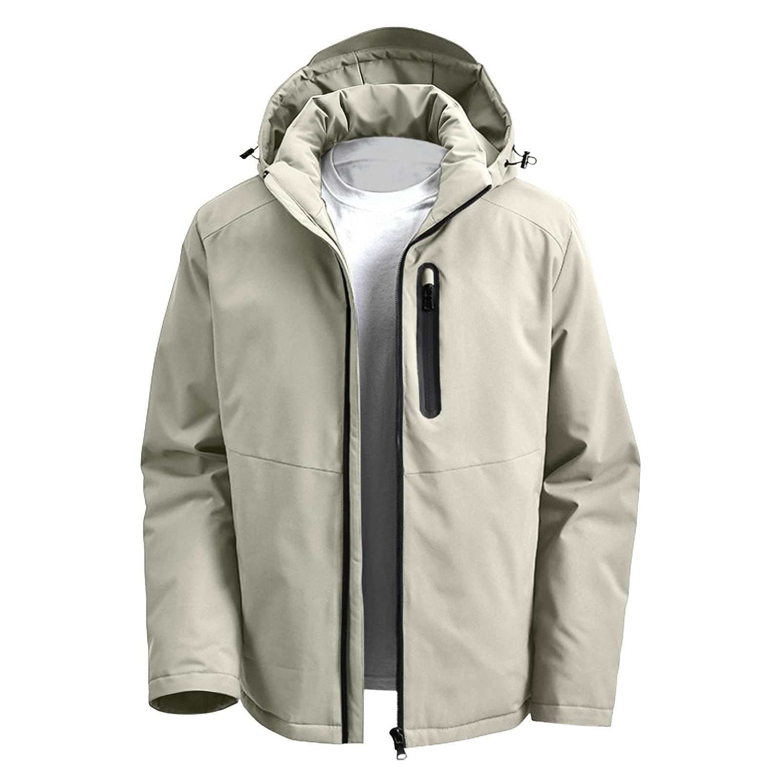 Piumino da uomo, leggero, trapuntato, invernale, caldo, trapuntato, parka invernale, tinta unita, vestibilità larga, piumino invernale, autunno, inverno, piumino