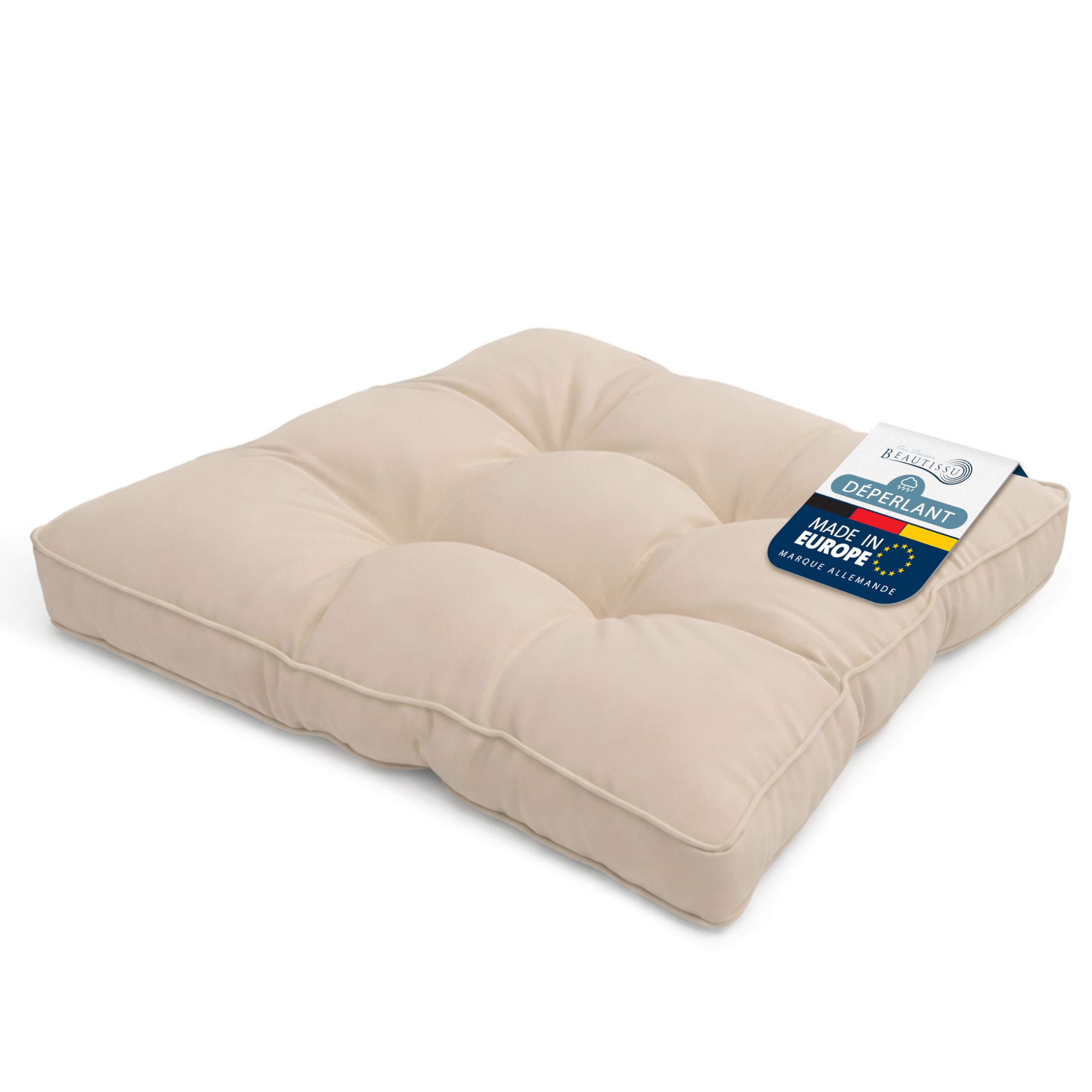Beautissu Coussin Fauteuil Jardin Assise résistant à l'eau Anti-salissures