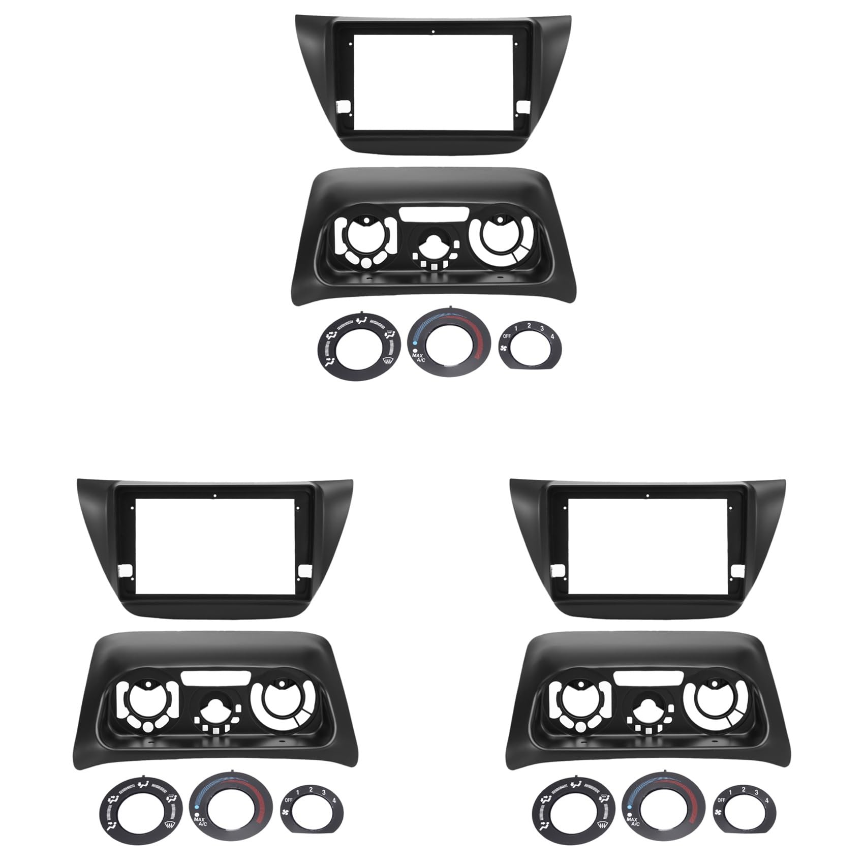 Fascia de voiture double Din抗震套件适配IX车系 - 8