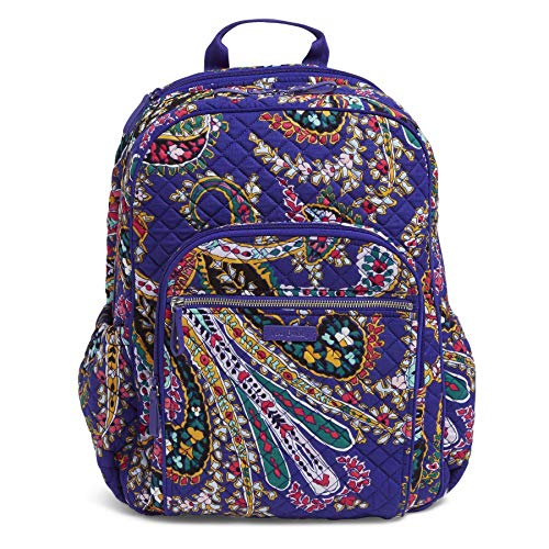 Vera Bradley Women's Signature Cotton Campus Backpack, Romantic Paisley, One Size