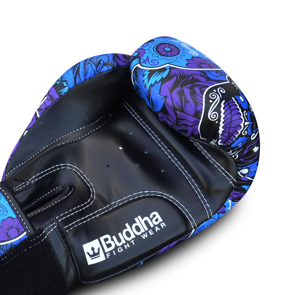BUDDHA FIGHT WEAR – Fantasy Luzbel Boxhandschuhe – Muay Thai – Kickboxen – hochwertiges Kunstleder – geruchshemmender Innenstoff – verstärkte Nähte – Verschiedene Designs