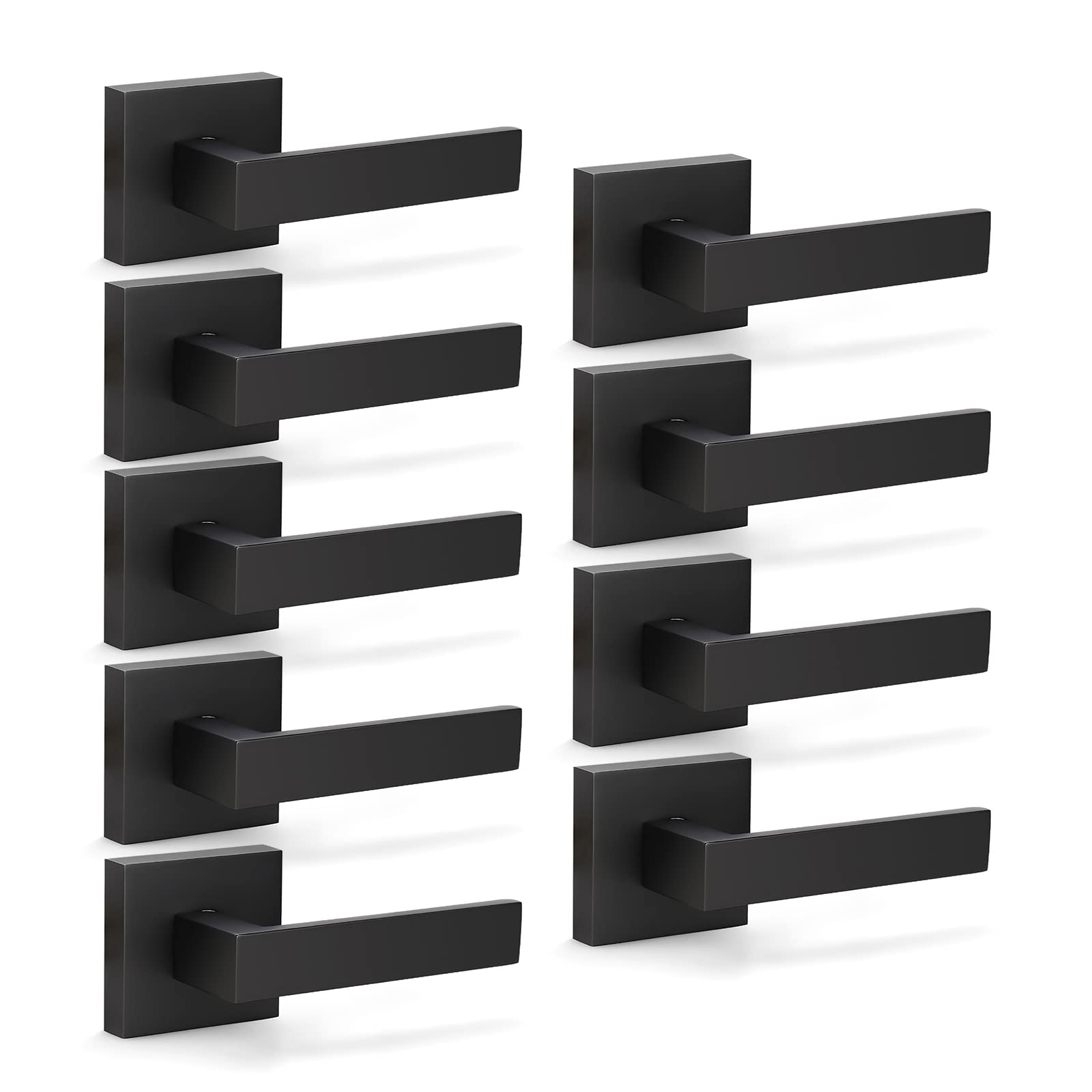 KNOBWELL Matte Black Dummy Door Handles - FREE SHIPPING -5 KNOBWELL Matte Black Dummy Door Handles - FREE SHIPPING -5