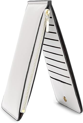 YALUXE Women's Wallet RFID Blocking with 20 Card Slots Cash Holder Zipper Pocket for Phone PU Leather