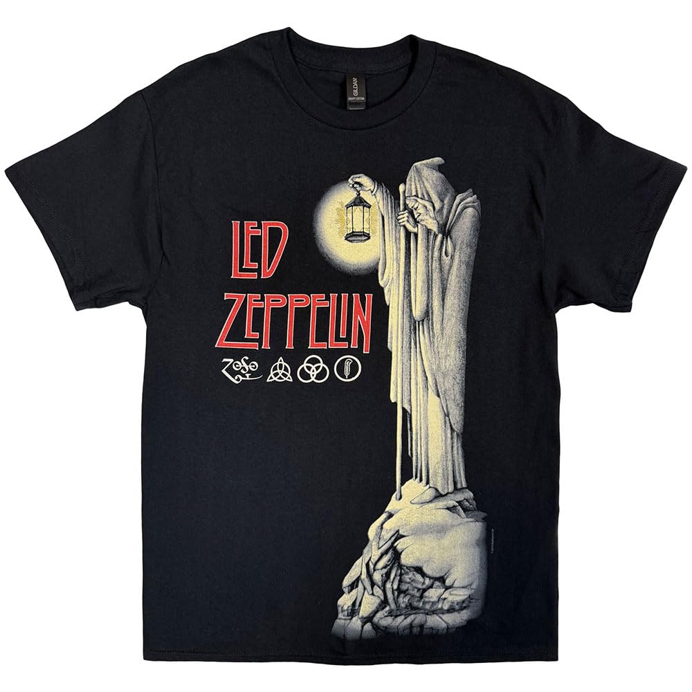 Led Zeppelin Men's Hermit T-Shirt Black Small