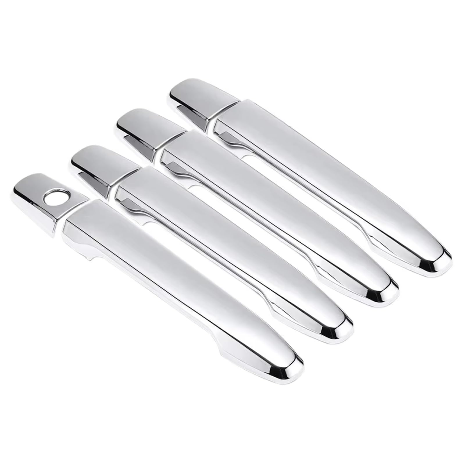 Dspolimv One Color Outer Door Handle Cap Compatible With Mitsubishi For Outlander For Lancer Sport For Rvr Asx 2008-2014 Abs Car Chrome Side Door Handle Cover Trim
