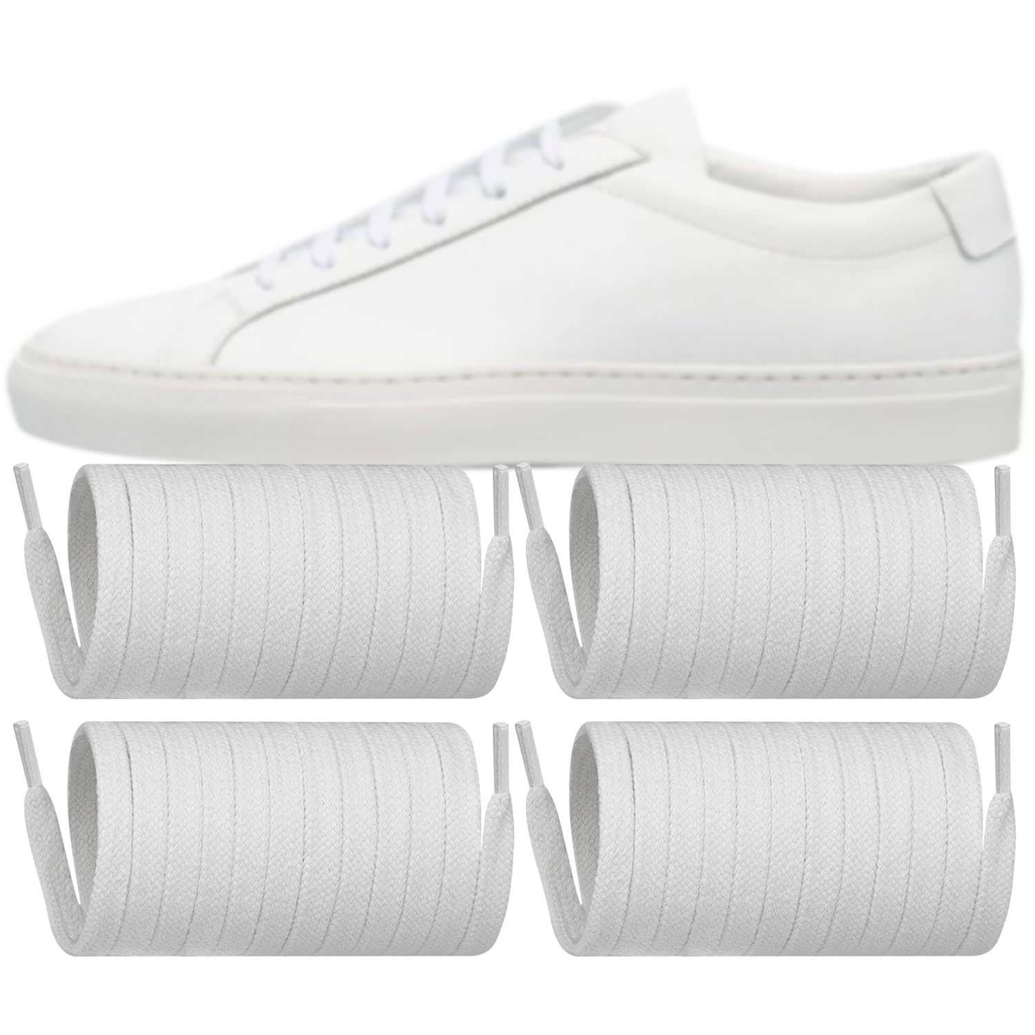 Endoto2 Pairs Shoelaces Replacement Flat Laces for Common Projects Sneaker Shoes