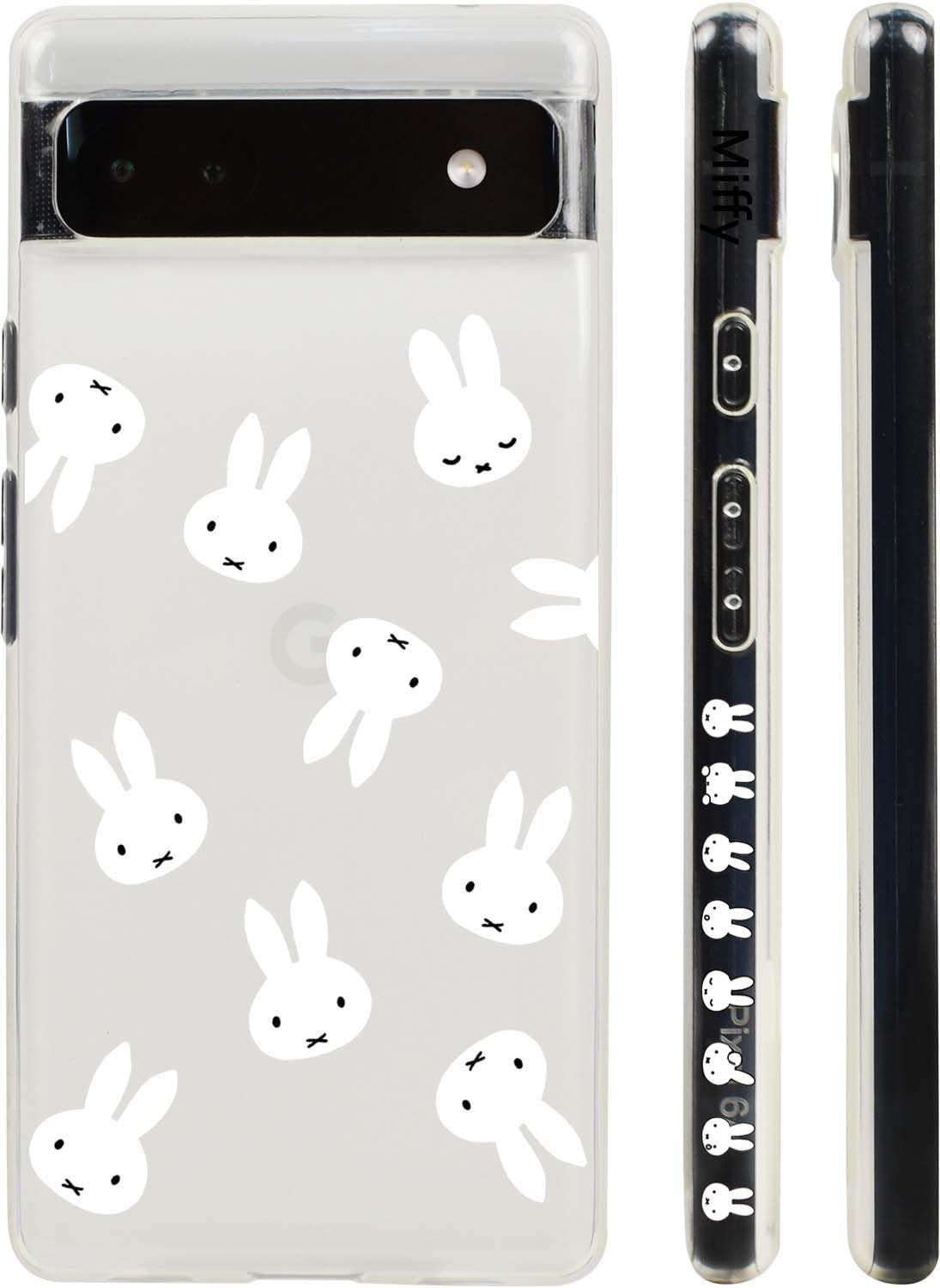 ミッフィー Google Pixel 8a 用 ケース スマホケース グーグ ルピクセル 8a カバー かわいい TPU レンズ保護 指紋防止 側面のデザイン ワイヤレス充電対応 クリア