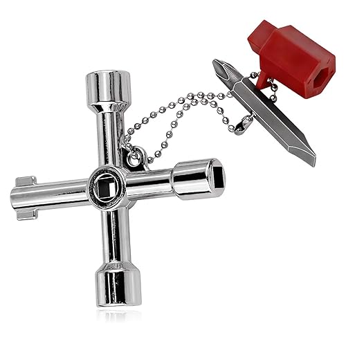 4 in 1 Universal Utilities Cross Water Key, 4 Way