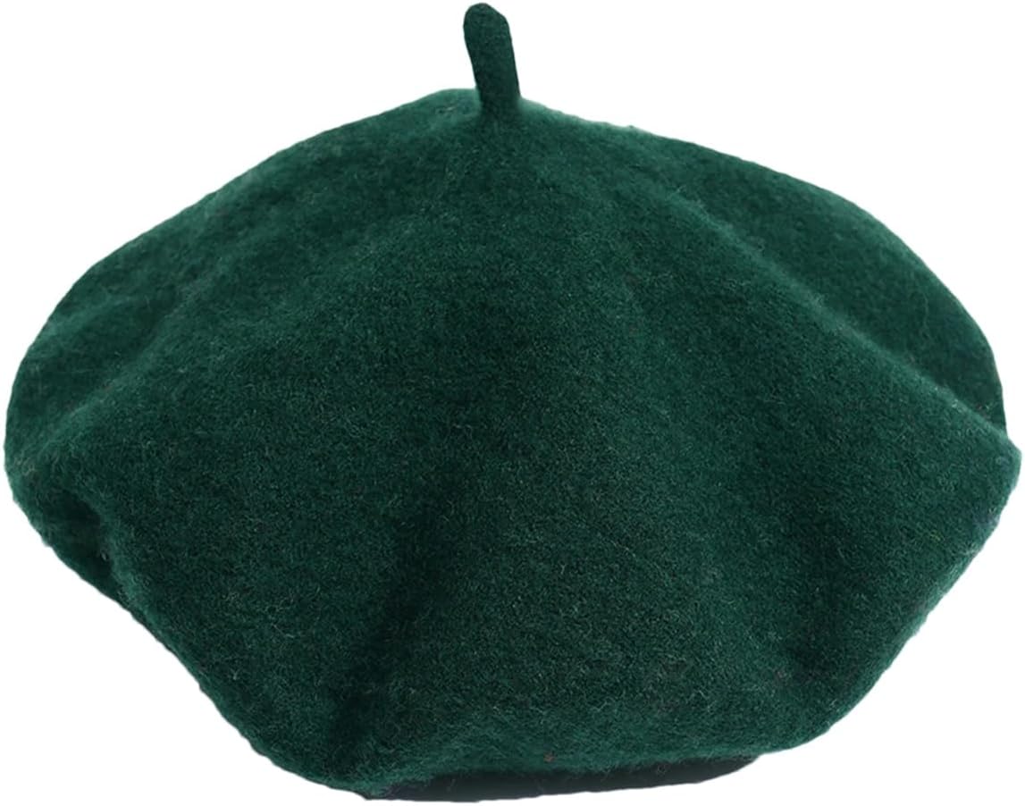 Dcvmvmn Women Wool Thick Berets Artist Beret Painter Hat Warm Walking Cap
