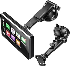 EEEKit Suction Cup Car Mount for CarPlay Screen, 360° Rotation Carplay Display Holder Dashboard Windshield Mount for Most 7-10" GPS Navigation Car Stereos