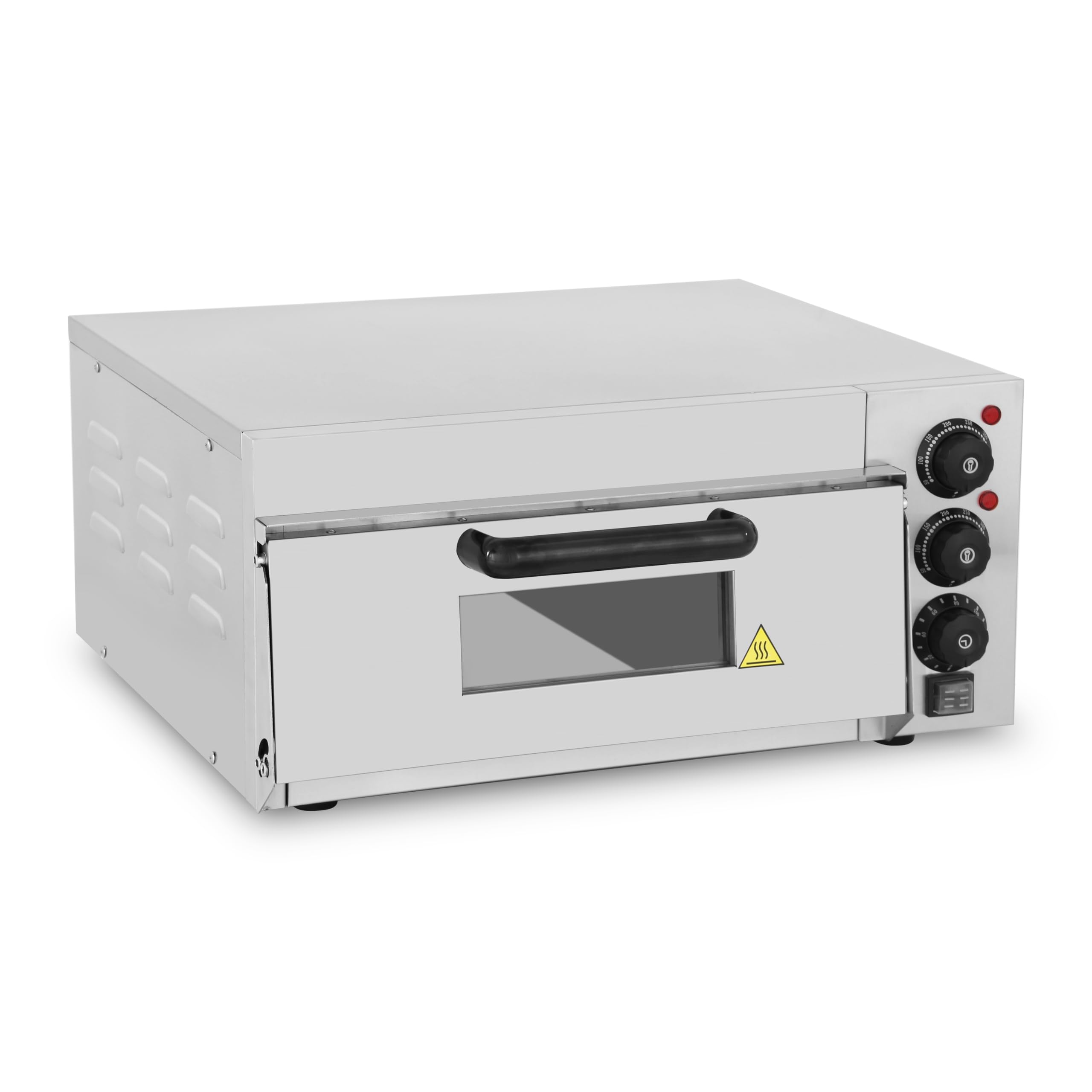 MBH Forno per pizza professionale elettrico a 1 camera per ristorazione. Piccolo forno per pizza industriale per bar e ristorante