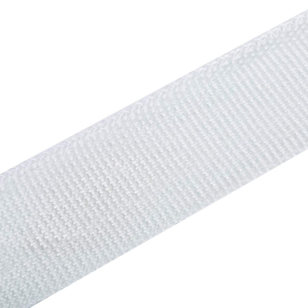 Biały kolektor termiczny bandaż-Duokon izolacja wysokotemperaturowa rura wydechowa taśma izolacyjna do samochodu/taśma motocyklowa 10m x 5cm x 1.5mm
