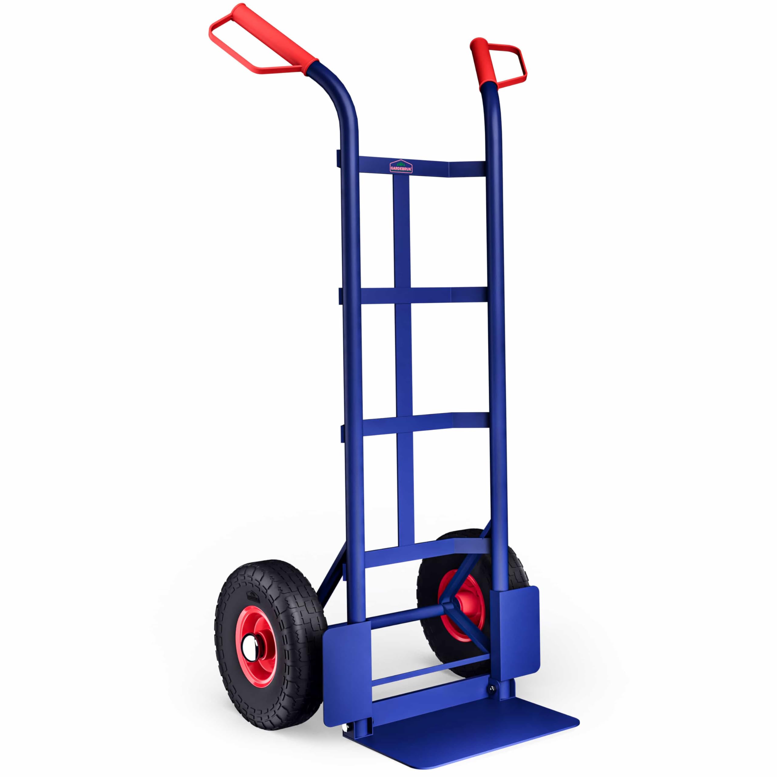 GARDEBRUK® Carrello Portapacchi Pneumatici in Gomma Piena PU Pieghevole 200 kg in Acciaio Carrellino da Trasporto