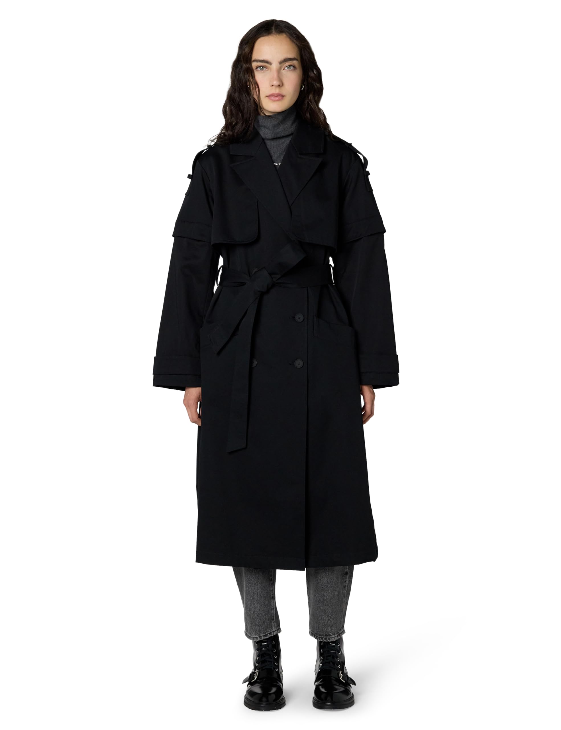 AllSaints Womens Clyde Trench Coat