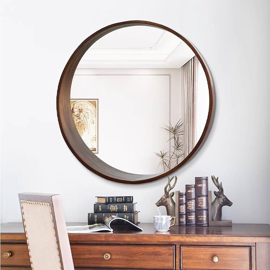Amazon.co.jp: 鏡 壁掛け鏡 丸鏡 60/80cmセンチメートル 円形