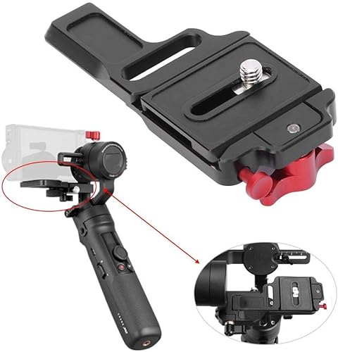 Miniatura 3 de Placa de liberación rápida, estabilizador portátil de cámara de metal completo, placa de liberación rápida, placa de montaje de disparo, accesorio