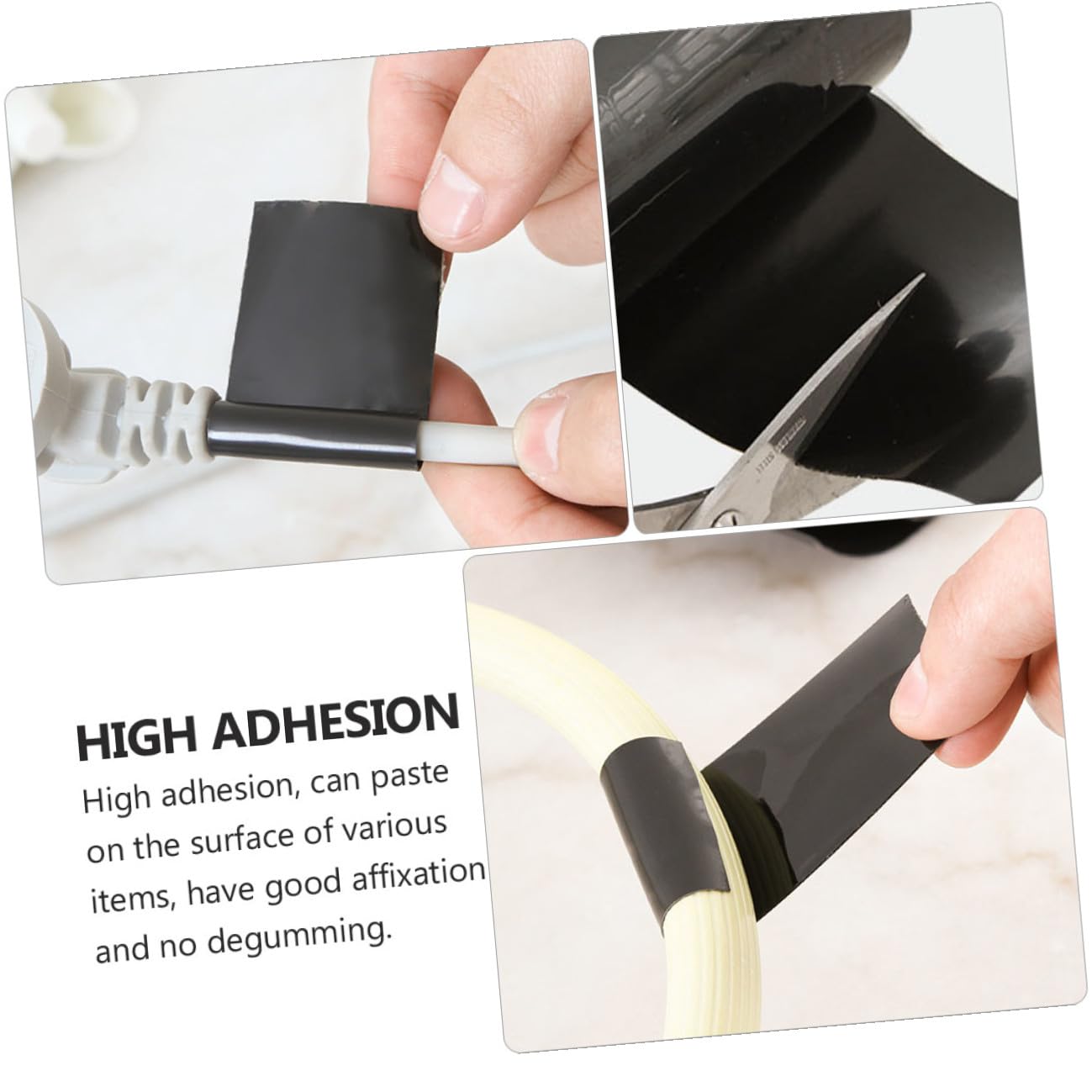 Nastro Sigillante in Pvc Nero per Riparazioni Condotte D'acqua e Vapore, Facile Installazione, Adesivo Resistente per Perdite e Tenuta Affidabile