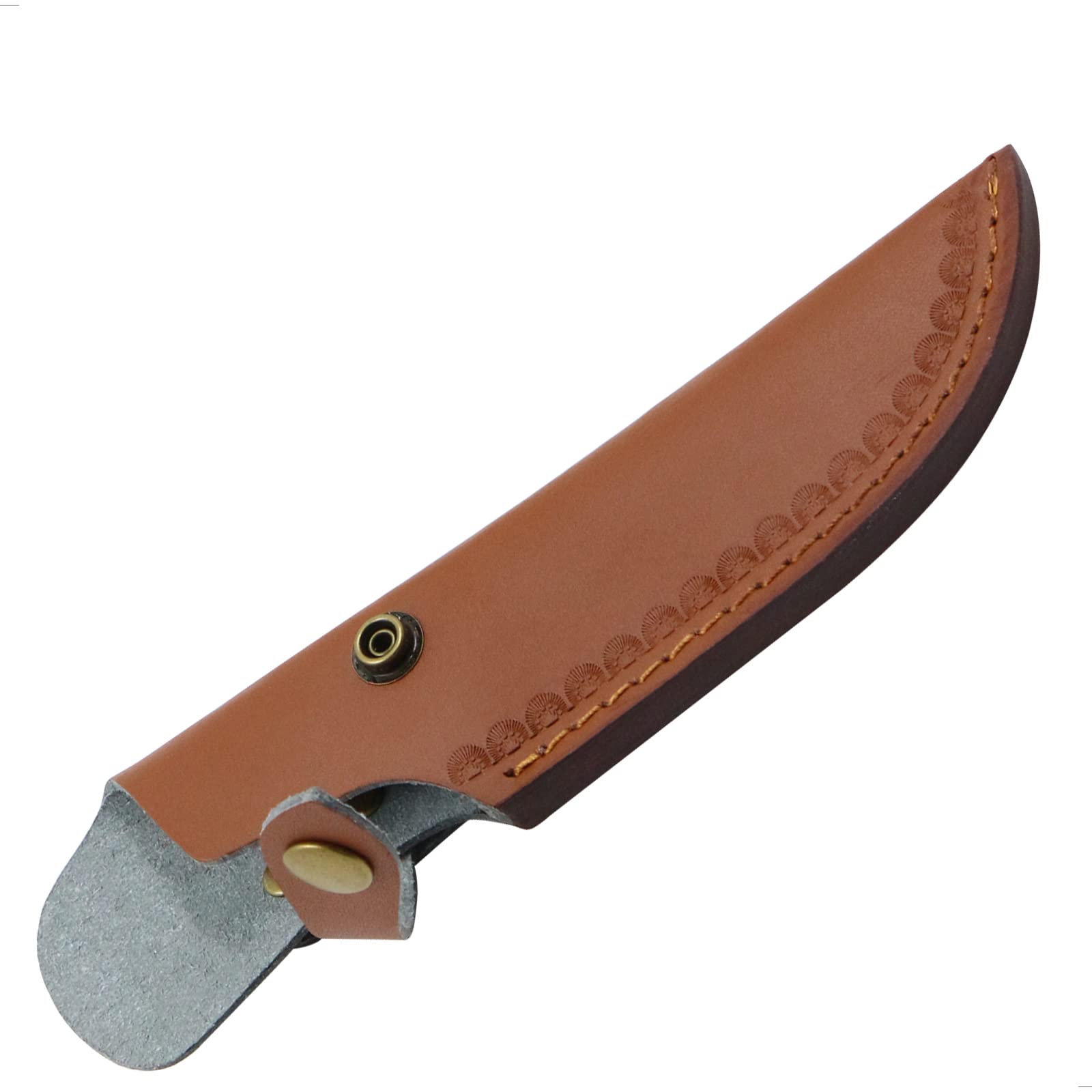 Fodero Per Coltelli In Pelle - Protezioni Custodia Tascabili Borsa D'Epoca Marrone Tirante Laterale Campeggio All'Aperto Protettore Di Portatile Cintura Pieghevole, 1 Pezzo