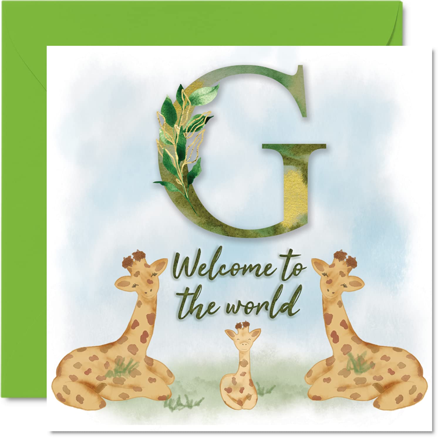 New Baby Card Unisex, Welcome to the world G