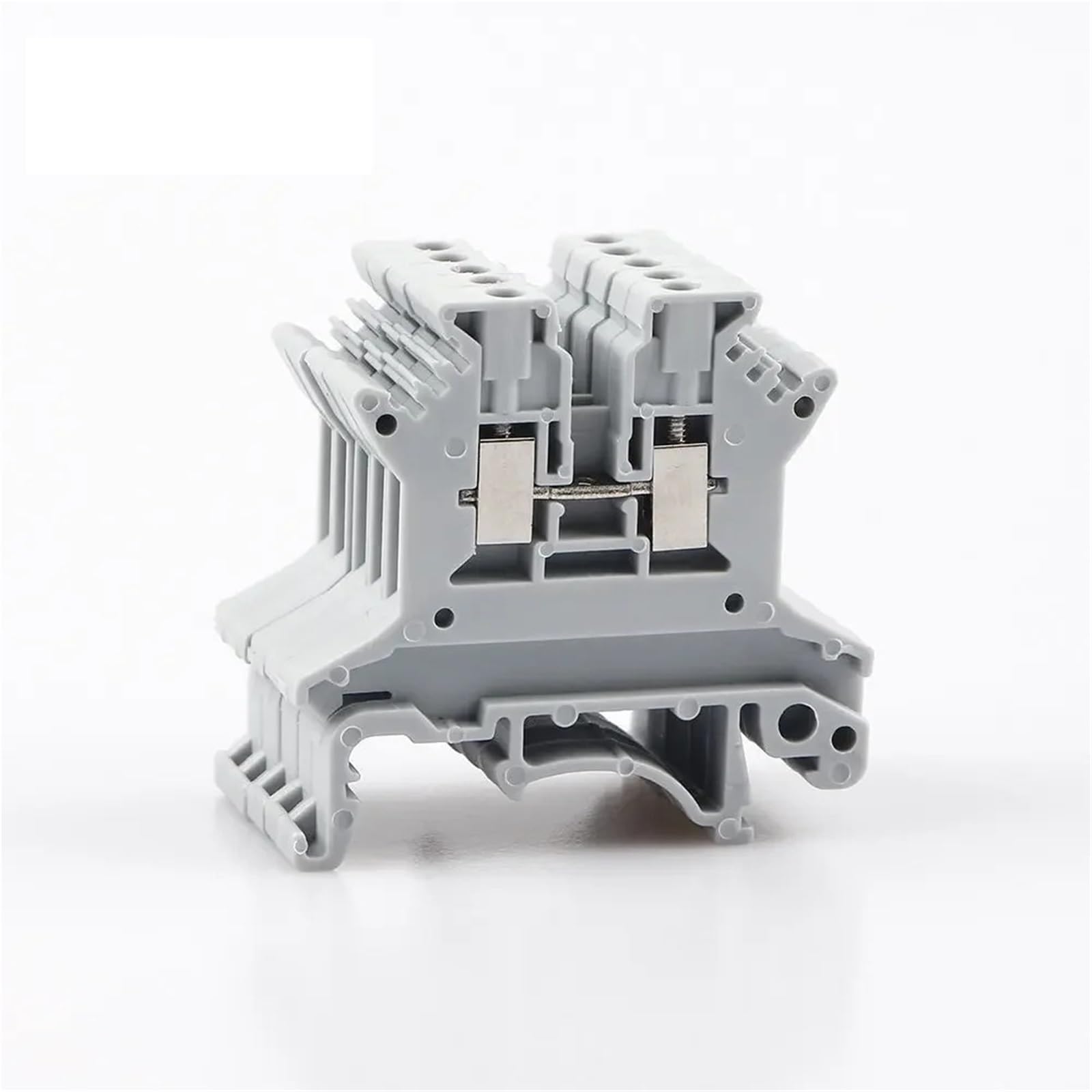 Bloque de terminales de riel DIN for cables conductores, 10 unidades, UK-1.5N, conexión por tornillo universal, bloque de conectores de cables, bloque de regleta de terminales, 16 AWG