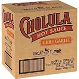 Cholula Hot Sauce, Chili Garlic, Kosher, 5 Fluid Ounce (Pack of 12)