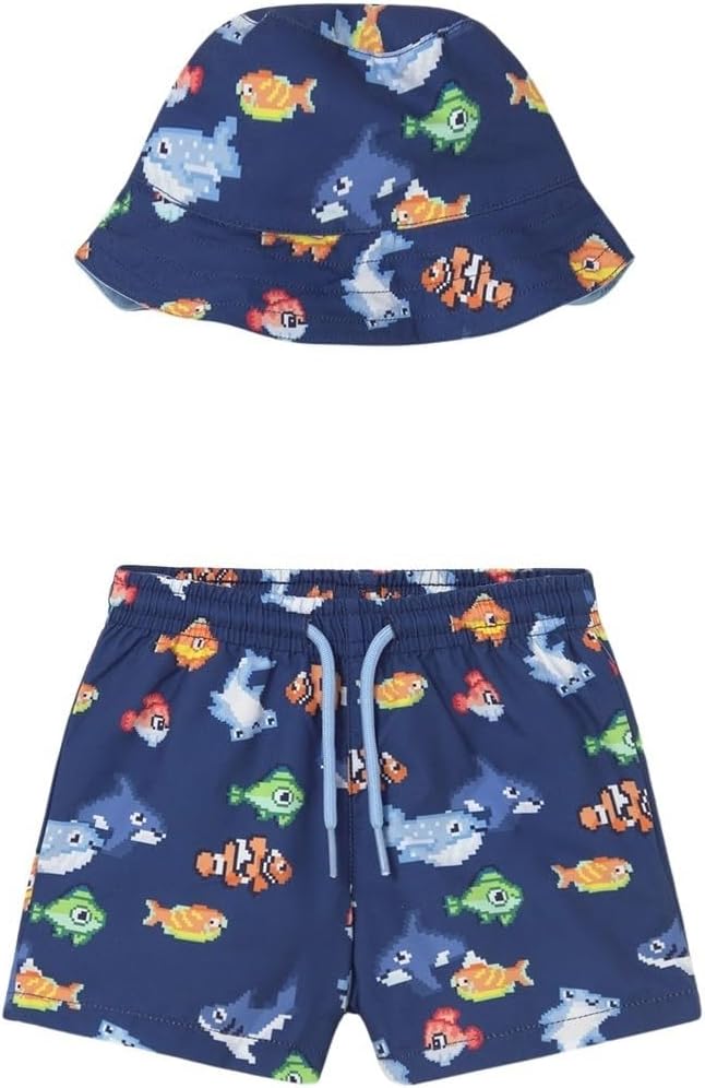 Mayoral Swim Shorts w/Bucket hat for Baby-Boys Night