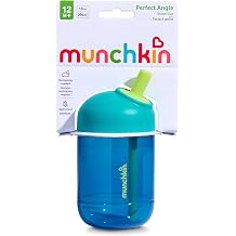 Munchkin Perfect Angle Baby Straw Cup | 12m+ | 296 ml | Dark Blue