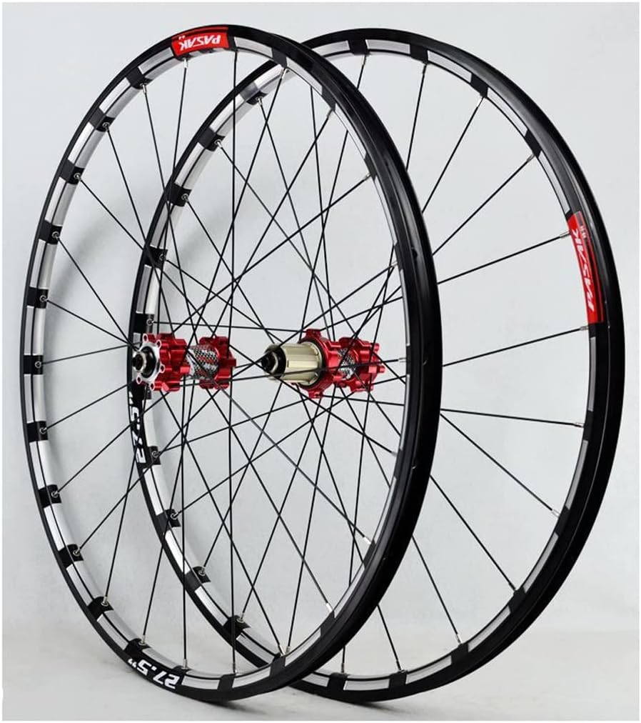 Mountain Bike Wheels 26" 27.5" 29er, Double Wall Aluminum Alloy 24 Hole Hybrid/Rim Wheel Set for 78 9 10 11 Speed Disc