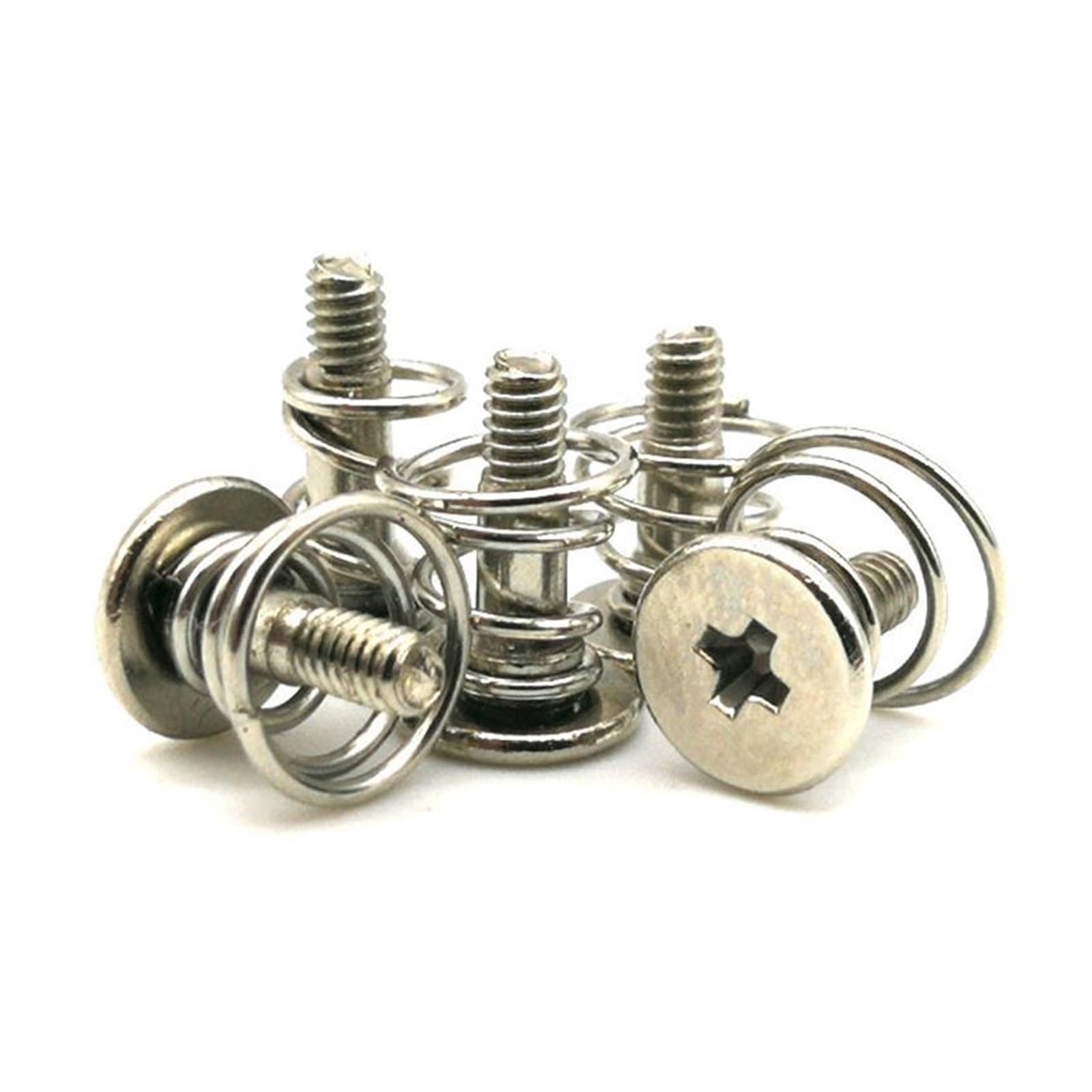 Viti Ventola PC 10 Pezzi M2 M2.5 Molla nichelata,Viti per ventole(M2x8mm)